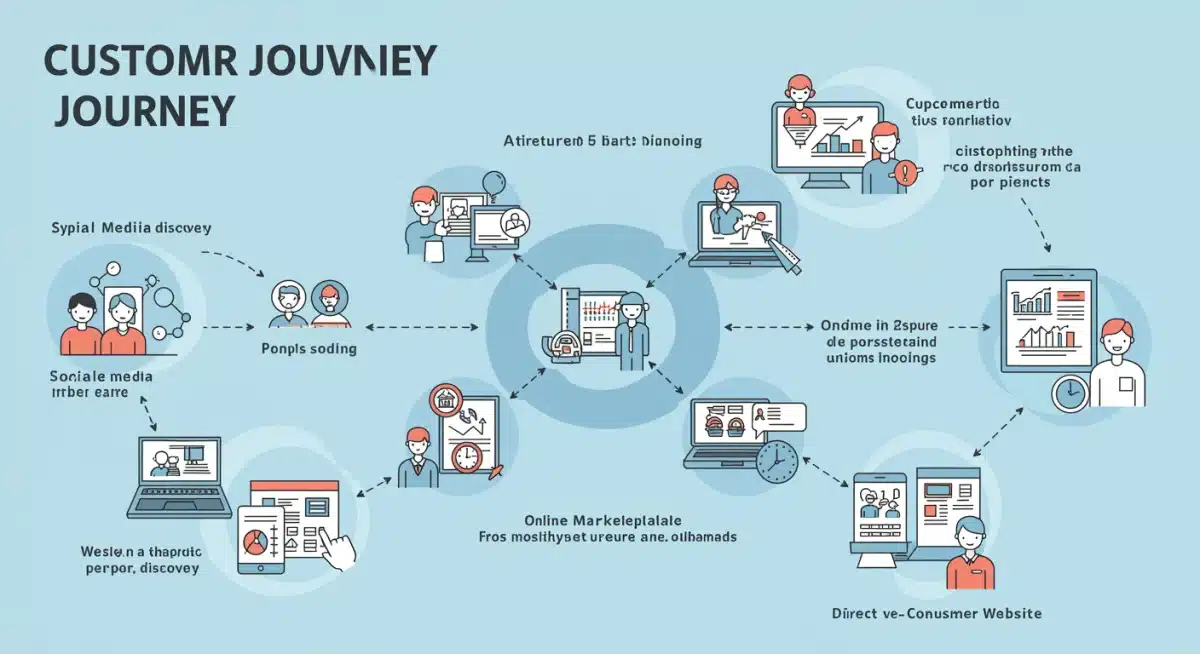 Customer journey across multiple e-commerce touchpoints