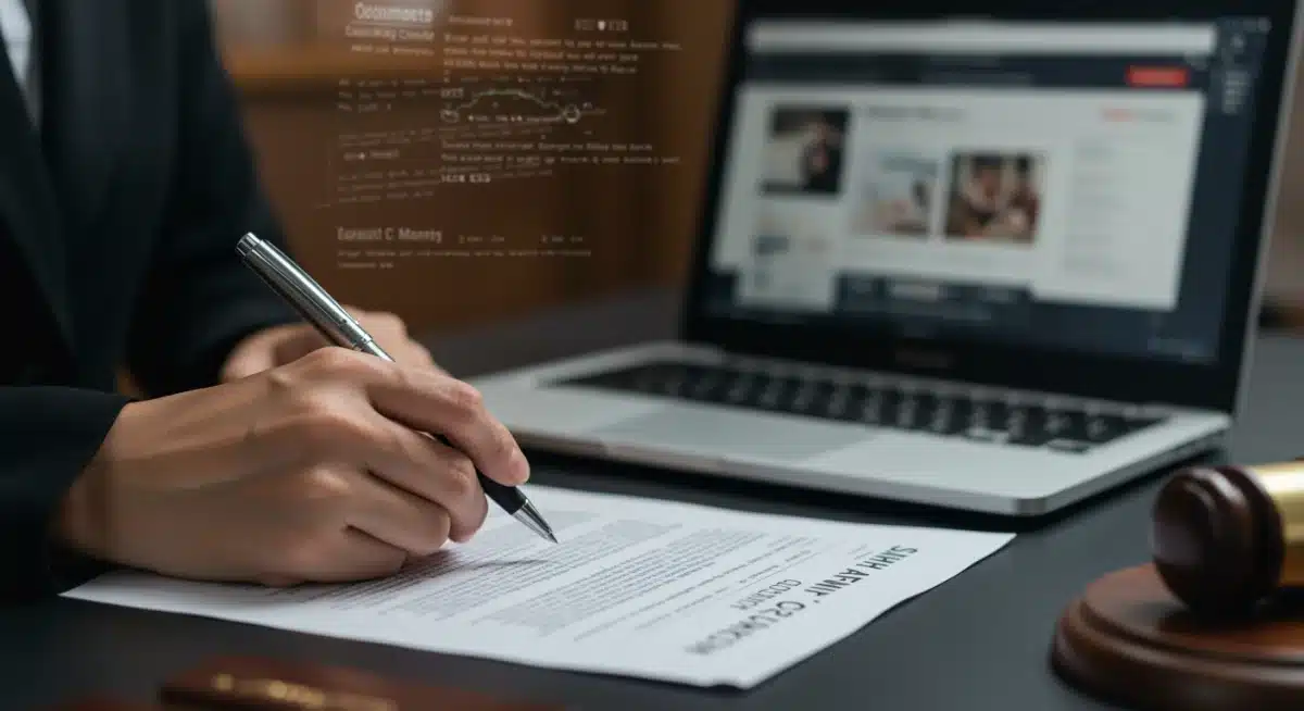 Signing legal documents for e-commerce business