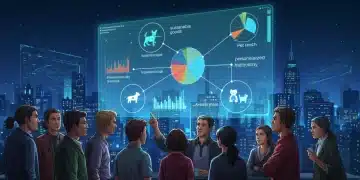 Entrepreneurs analyzing e-commerce niche market trends for US startups in 2025