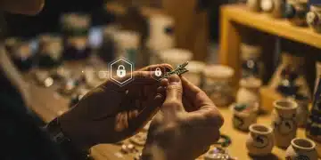 Etsy's New Seller Protection 2025: 99% Dispute Resolution for US Artisans Artisan crafting product with protective shield overlay, symbolizing Etsy's new seller protection policies.