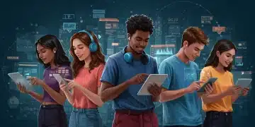 Gen Z consumers interacting with e-commerce on mobile devices