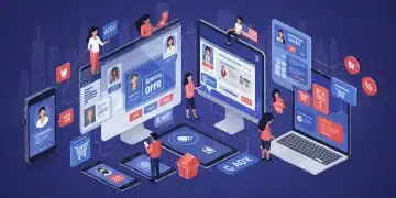 Hyper-Personalization in E-commerce: Boost U.S. AOV by 8% This Year Illustration of personalized e-commerce experiences on multiple devices for U.S. consumers.