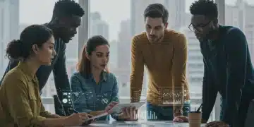 Q1 2025 E-commerce Regulations: US Startup Compliance Guide Startup team analyzing new US e-commerce regulations for Q1 2025 compliance