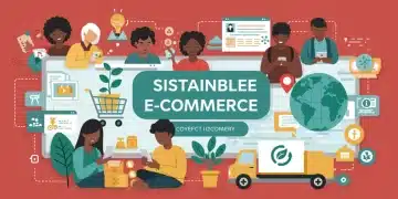 Sustainable e-commerce practices with eco-friendly packaging and ethical sourcing