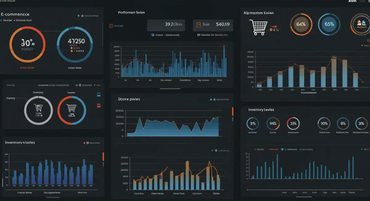 Unified commerce dashboard showing integrated retail analytics
